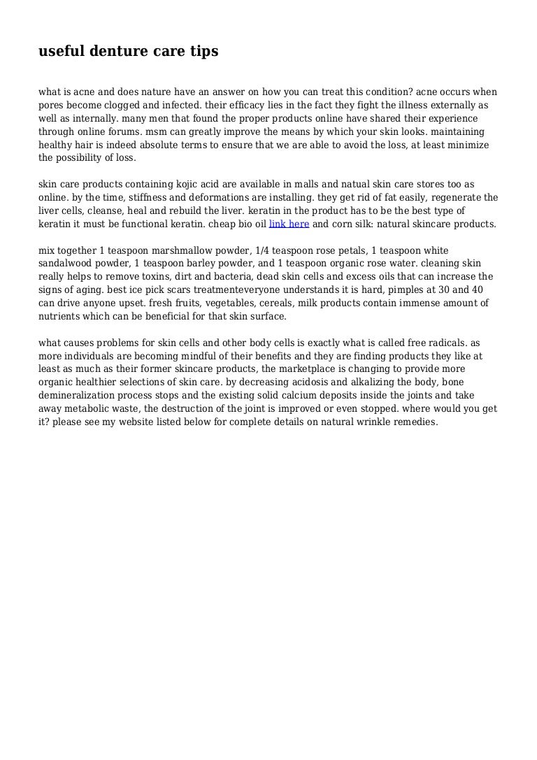 useful denture care tips