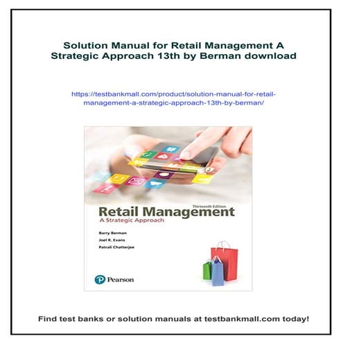 Solution Manual for Retail Management A Strategic Approach 13th by ...