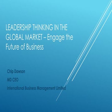 Leadership in the Global Market