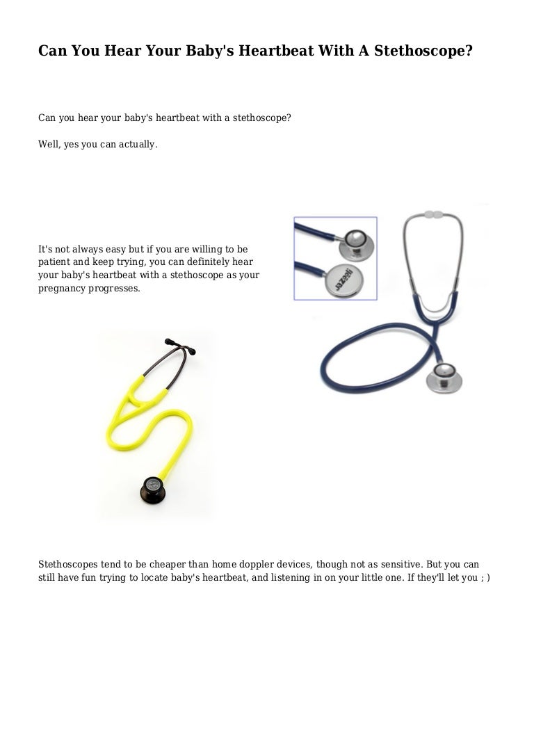 doppler stethoscope fetal heartbeat