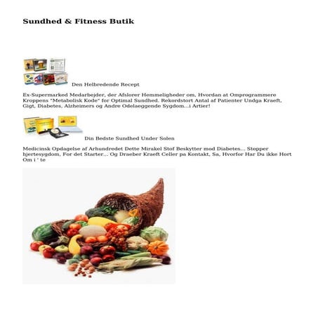 Sundhed & Fitness Butik