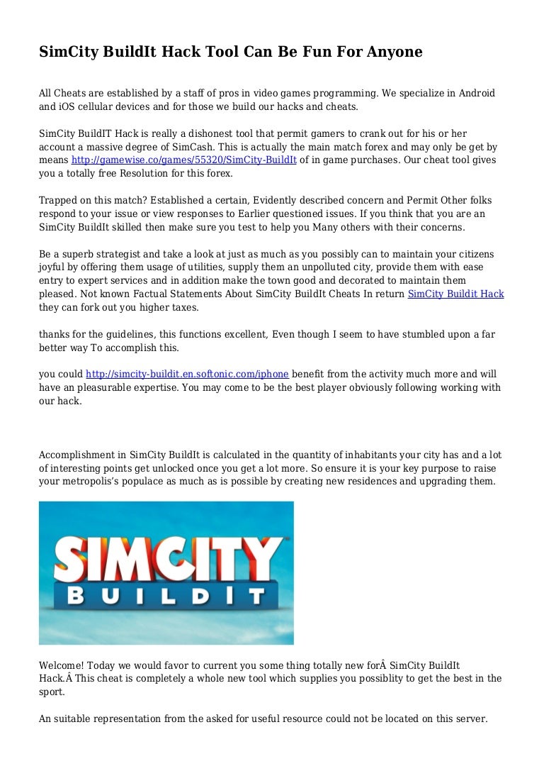 simcity buildit hack tool android