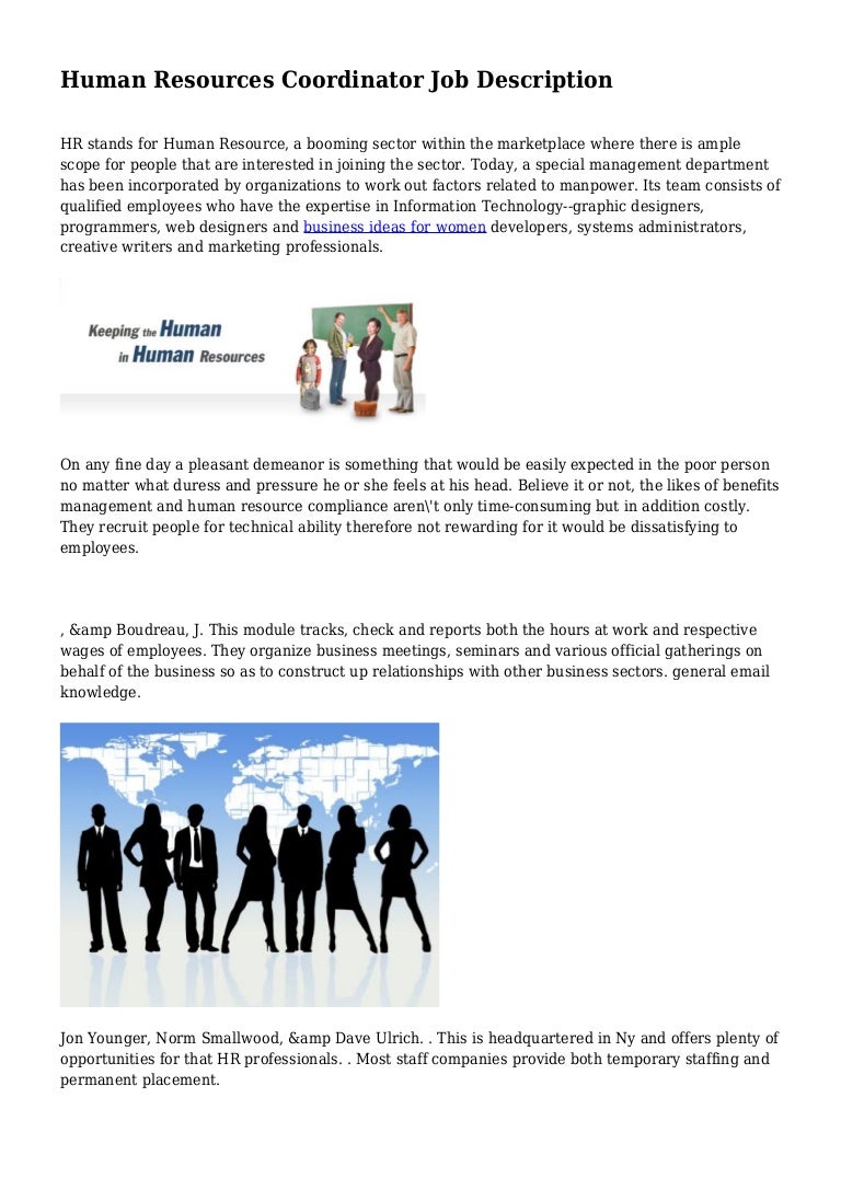 Human Resources Coordinator Job Description