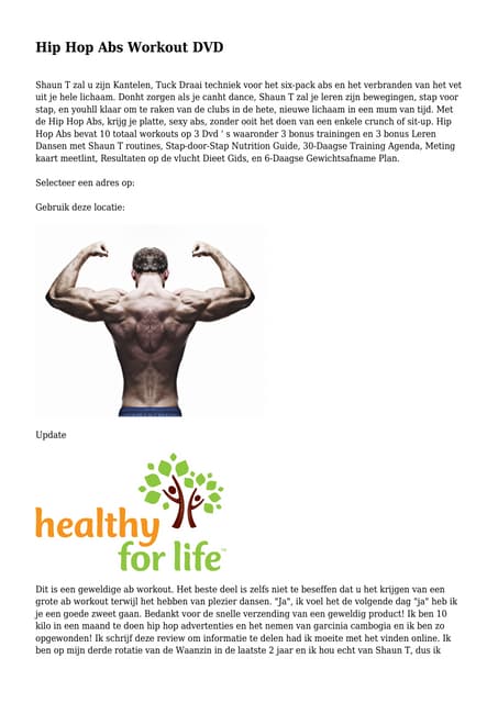 Hip Hop Abs Workout DVD 