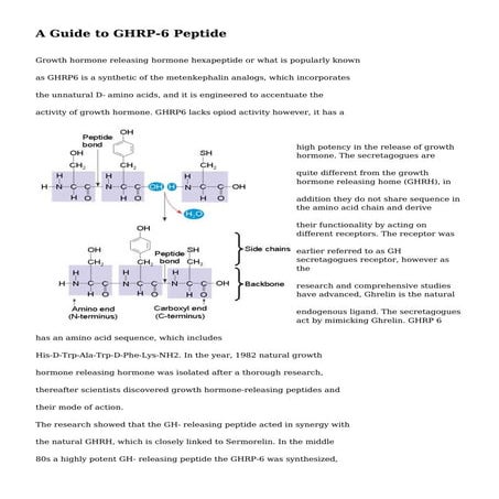 A Guide to GHRP-6 Peptide | PDF