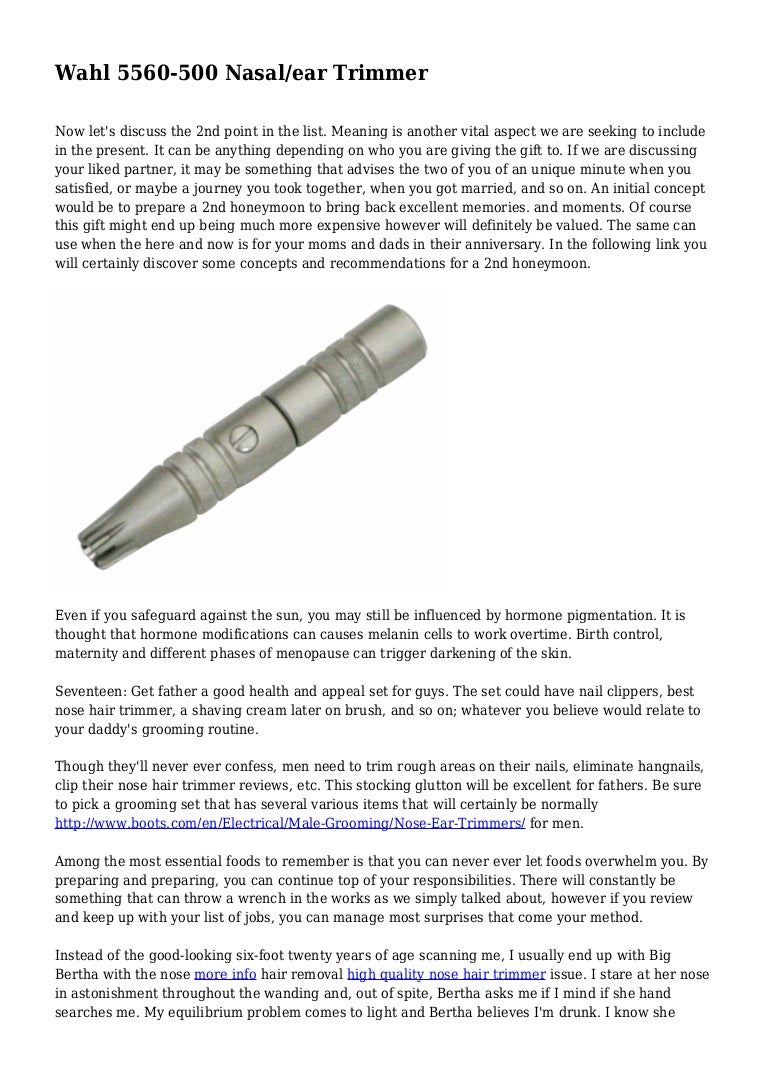 nose hair trimmer boots