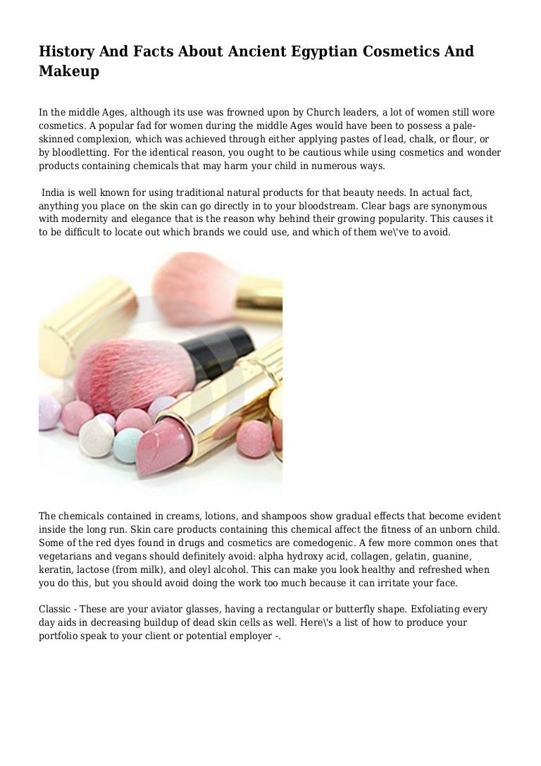 History And Facts About Ancient Egyptian Cosmetics And Makeup