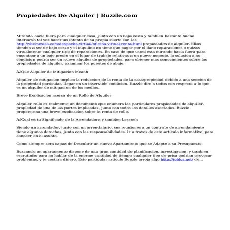 Propiedades De Alquiler | Buzzle.com