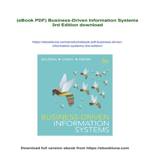 (eBook PDF) Business-Driven Information Systems 3rd Edition