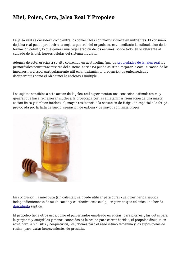 jalea real para la próstata