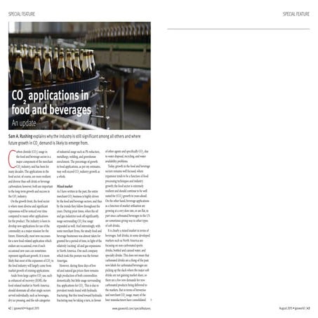 CO2 in Food & Bevs AUG15 | PDF