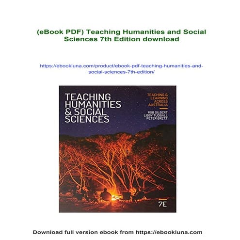 (eBook PDF) Teaching Humanities and Social Sciences 7th Edition | PDF