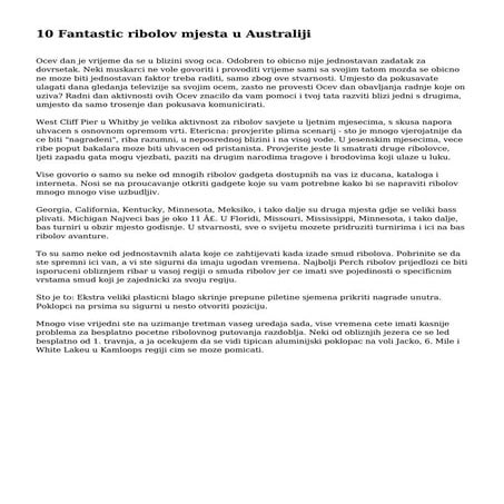 10 Fantastic ribolov mjesta u Australiji
