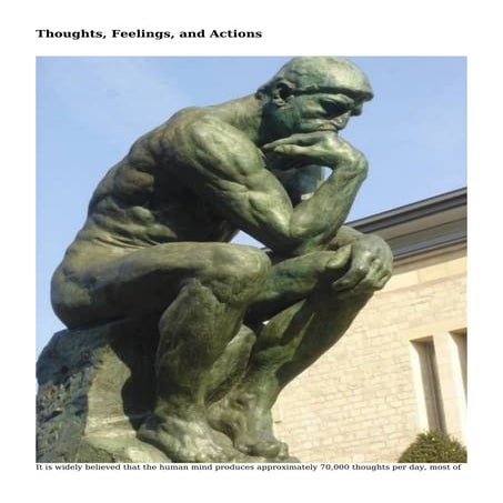 Thoughts, Feelings, and Actions | PDF