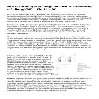 American Academy of Audiology Celeb...