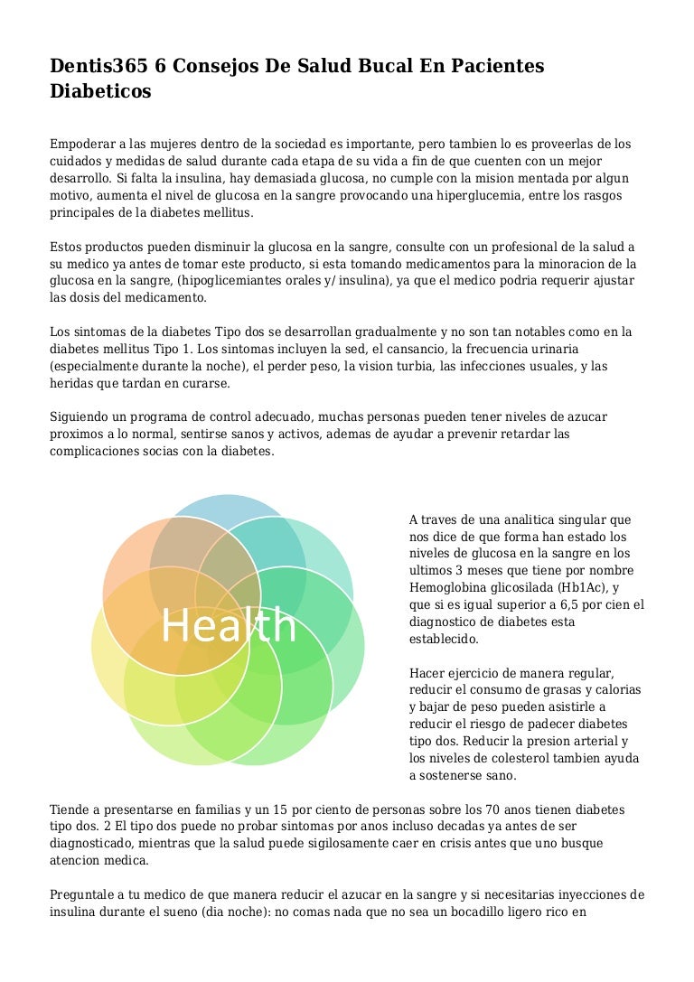 salud oral y diabetes ppt insulina