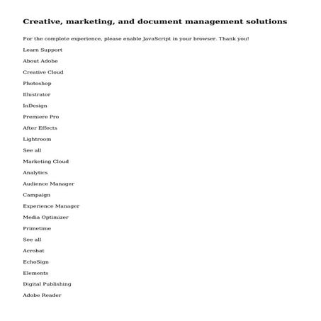 Creative, marketing, and document management solutions | PDF