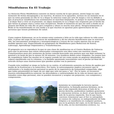 Mindfulness En El Trabajo
