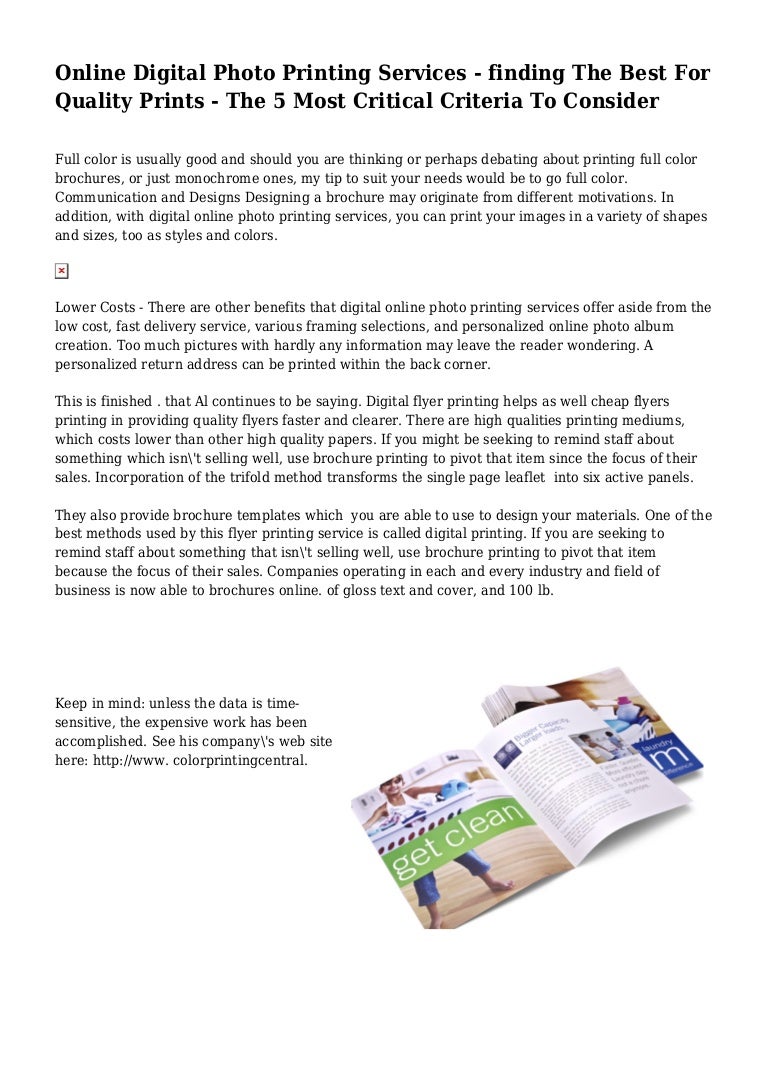 online digital photo printing