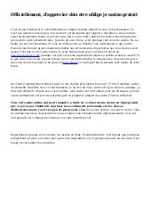 jeu casino gratuites