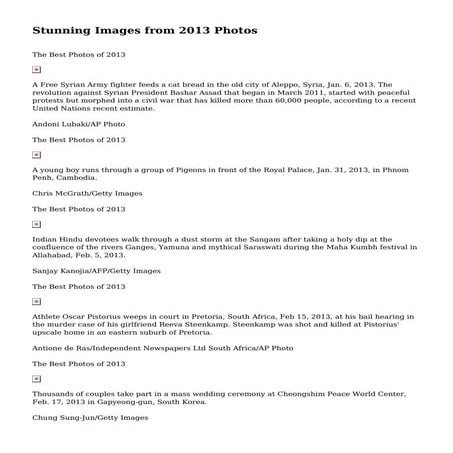 Stunning Images from 2013 Photos