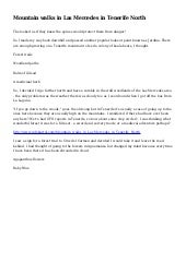 Mountain walks in Las Mercedes in T...