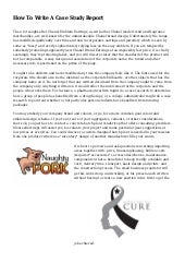 How to write a case report