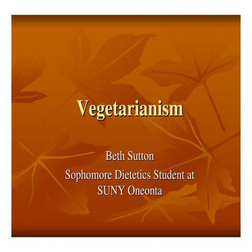 Vegetarianism