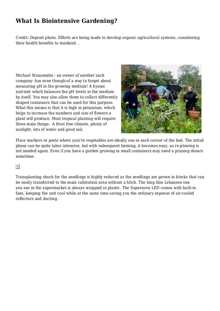 What Is Biointensive Gardening?