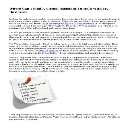 Where Can I Find A Virtual Assistant To Help With My Business?