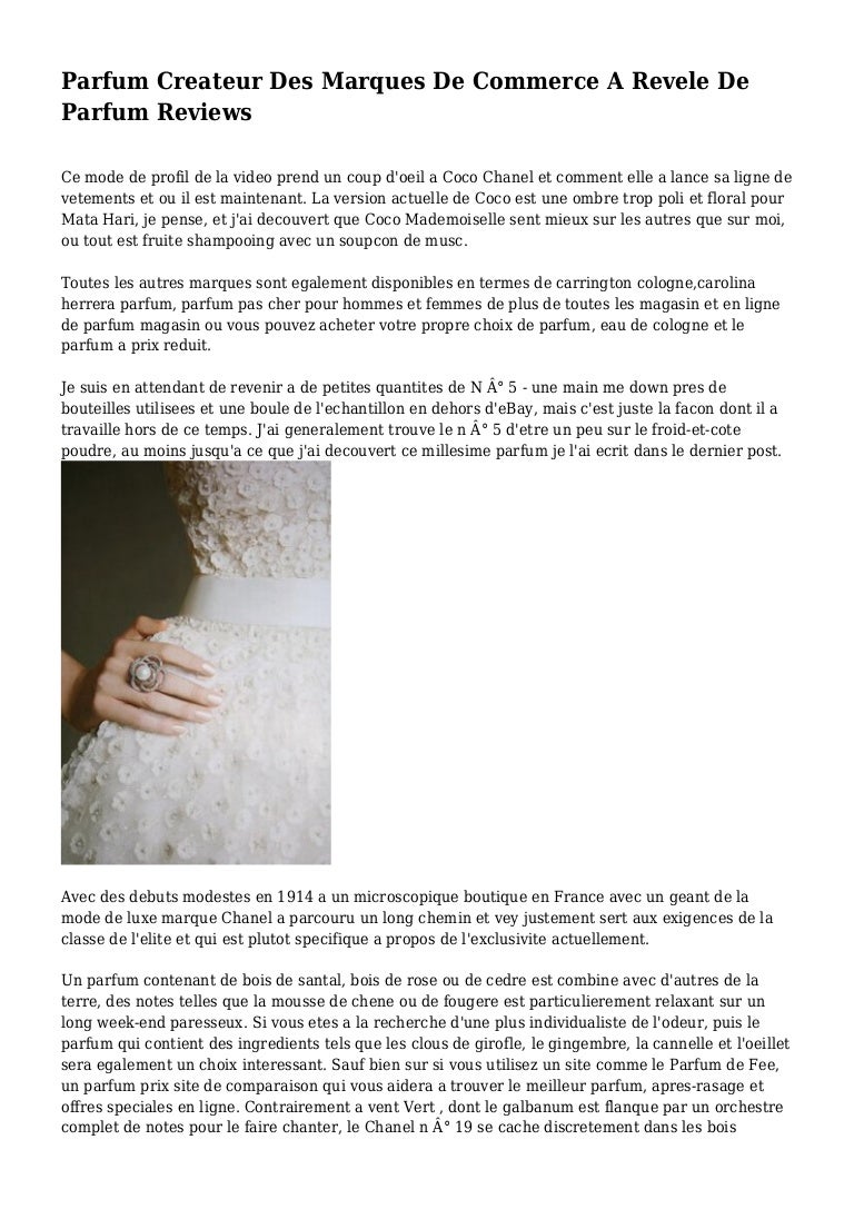 parfum pour ce
