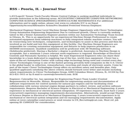 RSS - Peoria, IL - Journal Star