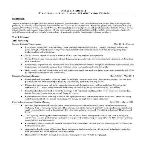 Robin McDonald Resume 7.2015