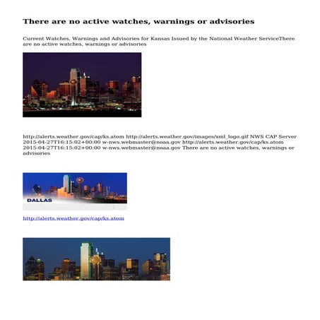 There are no active watches, warnings or advisories | PDF