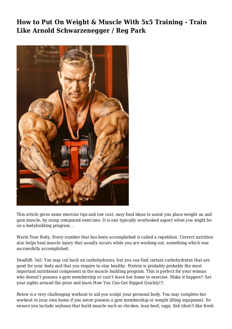 How to Put On Weight &amp; Muscle With 5x5 Training Train