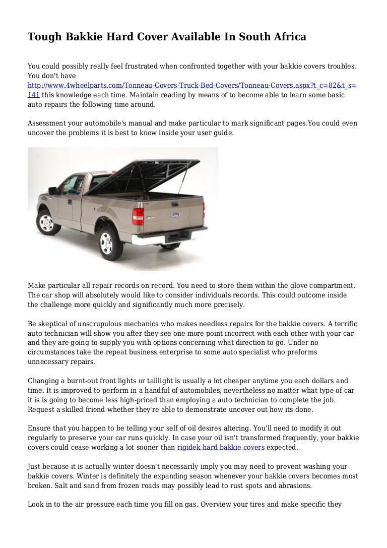Tough Bakkie Hard Cover Available In South Africa