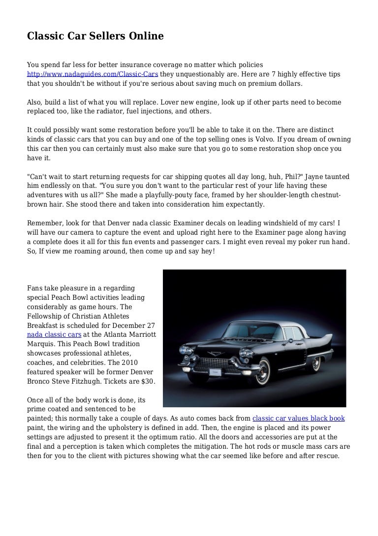 Nada Classic Cars >> Classic Car Sellers Online Nada Classic Cars >> Classic Car Sellers Online