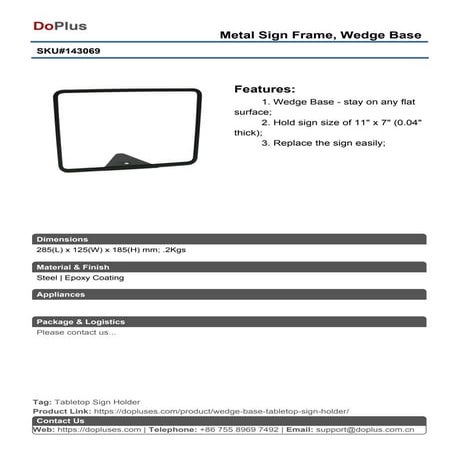 143069.tabletop sign-holder