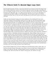 The Ultimate Guide To diamond digge...