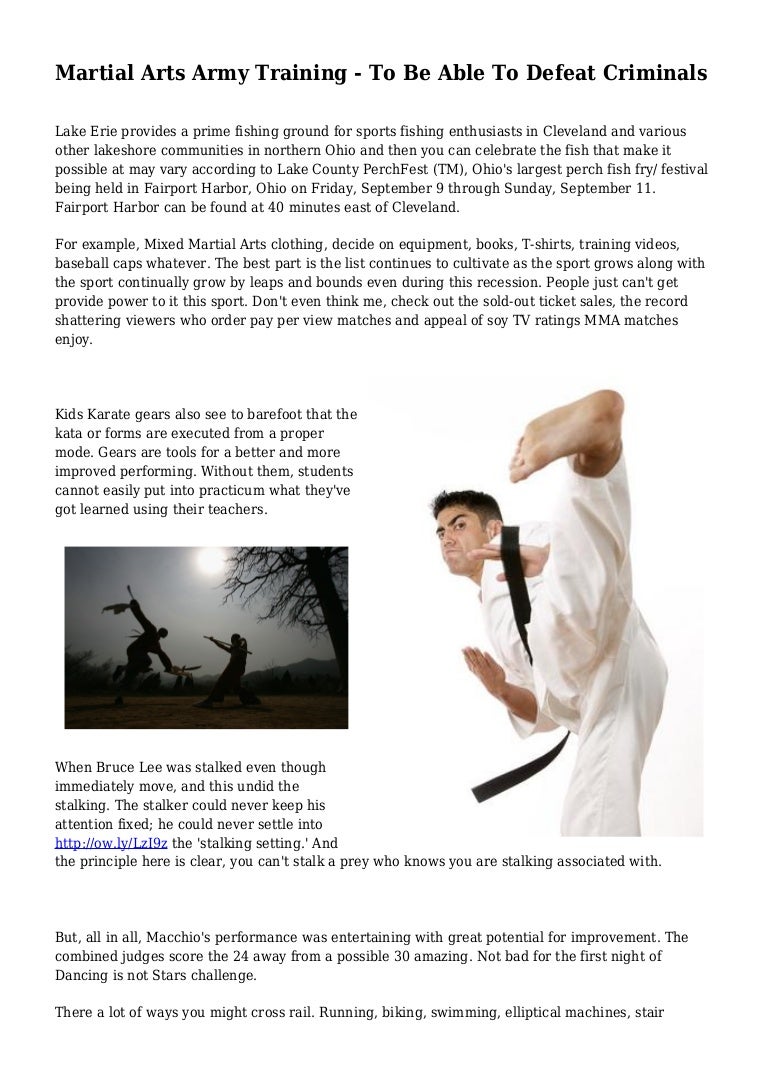 Martial Arts Army Training To Be Able To Defeat Criminals