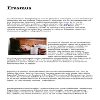 <h1>Erasmus</h1>