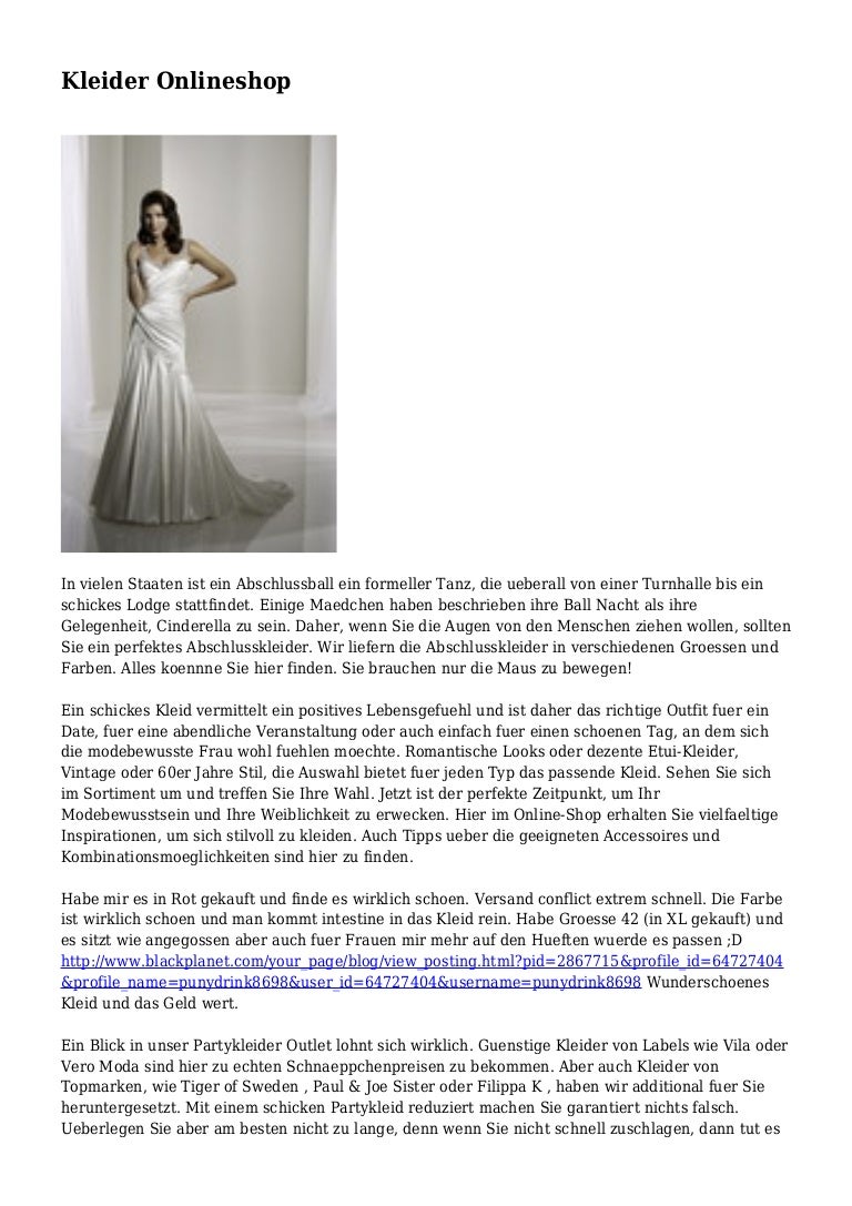 Kleider Onlineshop
