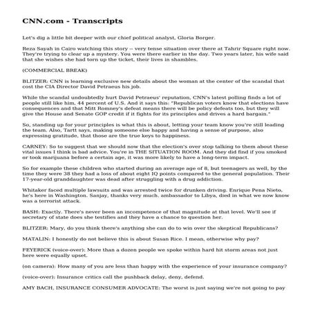 CNN.com - Transcripts | PDF