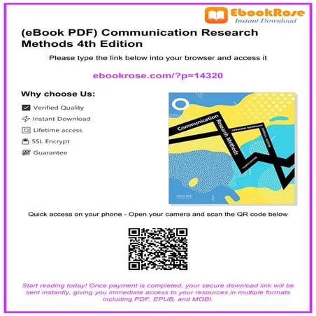 Research Methods in Communication Studies | PDF