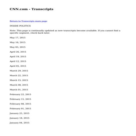 CNN.com - Transcripts | PDF