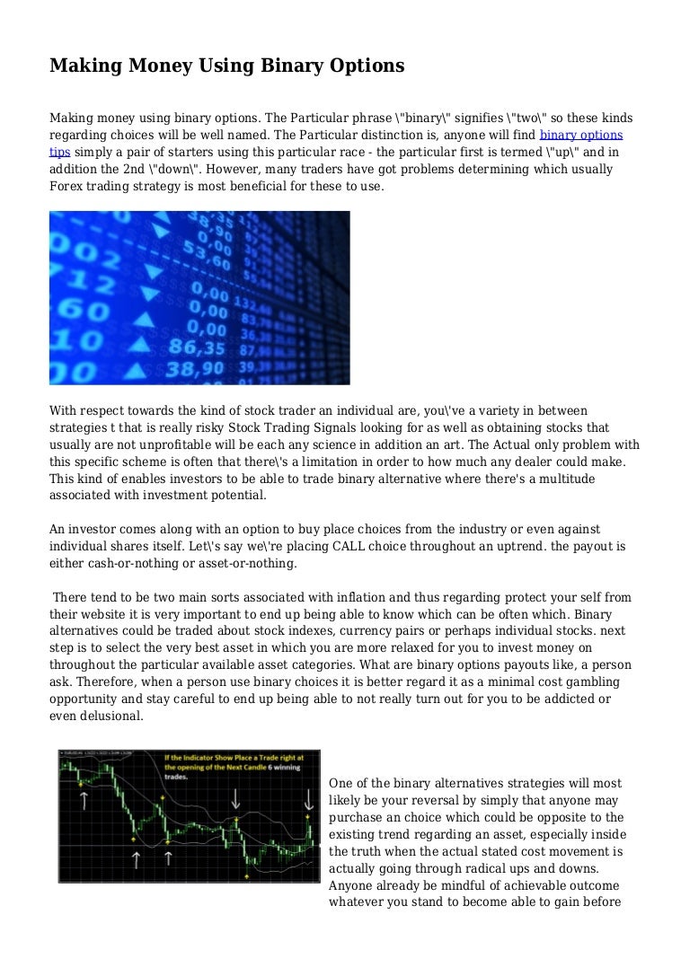 Recover money from binary options