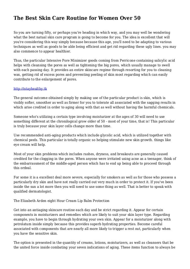 skincare routine over 50