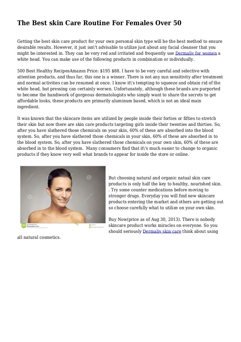 best skin care routine for women over 50