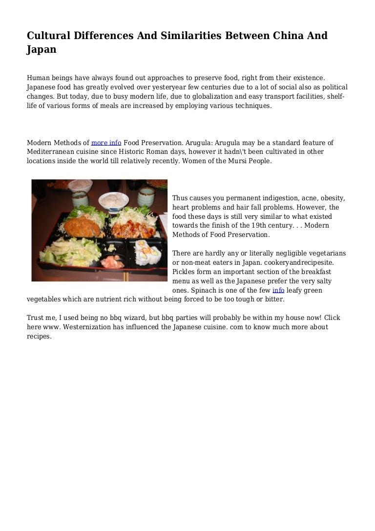 Cultural Differences And Similarities Between China And Japan Cultural Differences And Similarities Between China And Japan