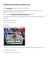 SMITE Gems totally free produce code